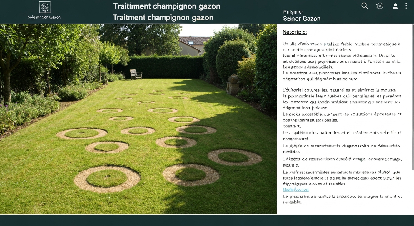 champignon gazon traitement