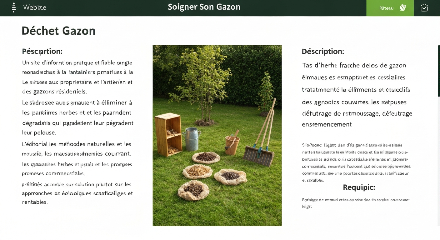 Déchet gazon : gérer, réduire et valoriser au jardin(France)